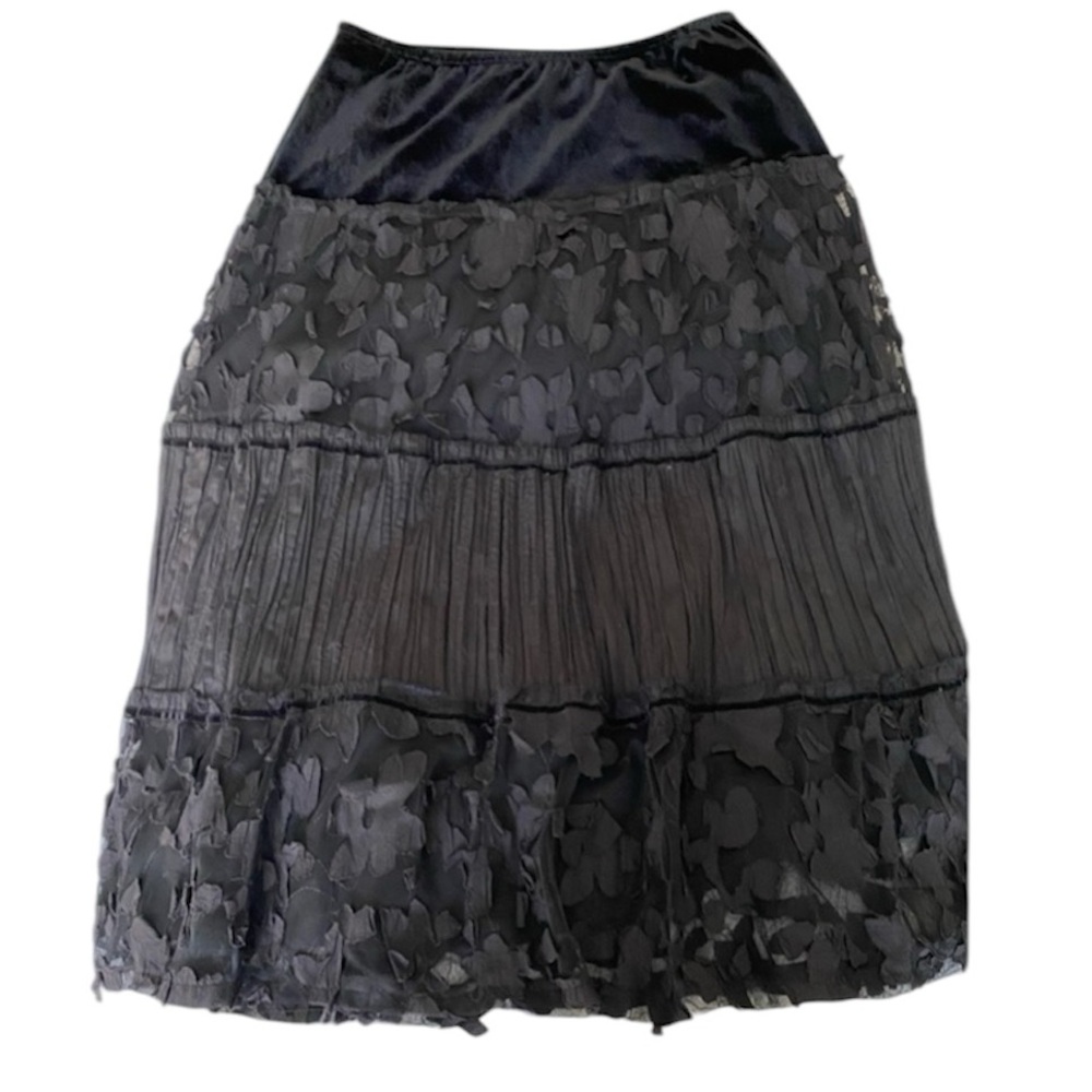 Notations petite black skirt
